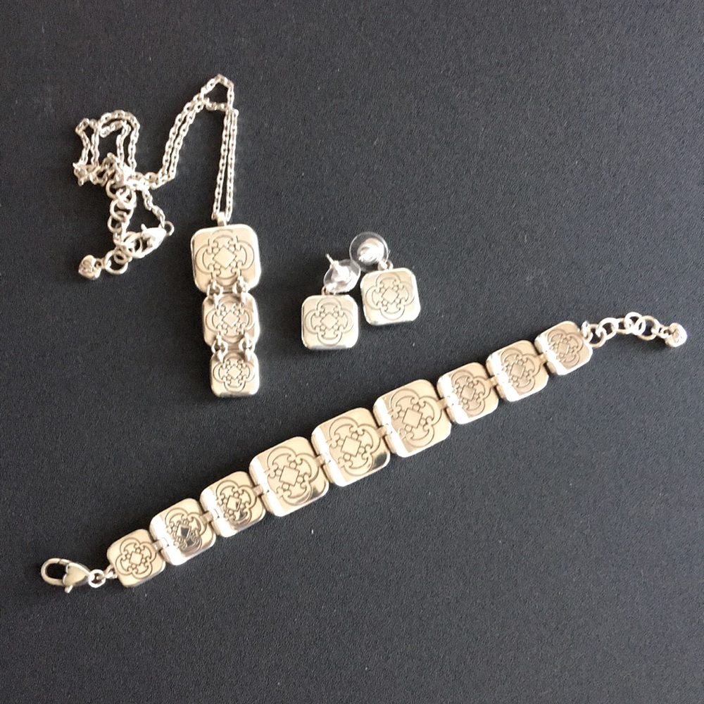 Brighton Vintage Bougado Set (Necklace, Earrings & Bracelet) NWOT - Picture 4 of 16